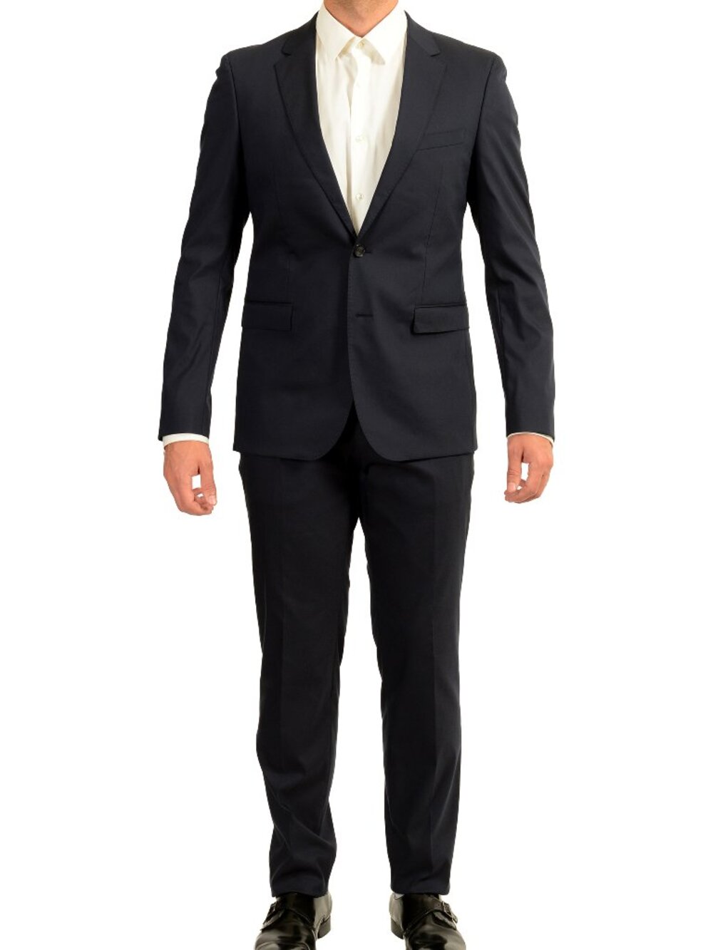 Hugo Boss Men's "Ryan4/Win2" Navy Blue Two Button Suit US 40R IT 50R
